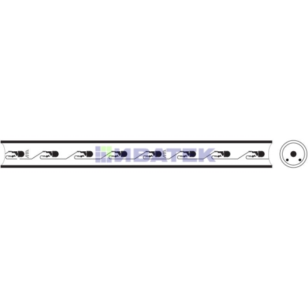Изображение Дюралайт LED, постоянное свечение (2W) - белый, 24 LED/м Ø10мм, бухта 100м  интернет магазин Иватек ivatec.ru