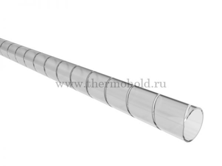 Изображение Кабельный спиральный бандаж REXANT, диаметр 6 мм, длина 2 м (SWB-06), прозрачный  интернет магазин Иватек ivatec.ru