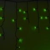 Изображение Гирлянда Айсикл (бахрома) светодиодный, 2,4 х 0,6 м, черный провод, 230 В, диоды зелёные, 88 LED NEO  интернет магазин Иватек ivatec.ru