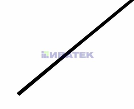 Изображение Термоусаживаемая трубка REXANT 3,0/1,5 мм, черная, упаковка 50 шт. по 1 м  интернет магазин Иватек ivatec.ru