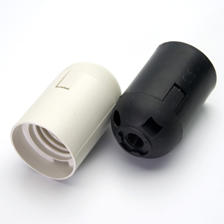 Изображение Патрон E27, 230V, огнеупорный пластик, медь, цвет черный, размер 38*55 мм，LH109  интернет магазин Иватек ivatec.ru