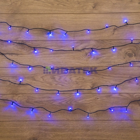 Изображение Гирлянда "Твинкл Лайт" 6 м, темно-зеленый ПВХ, 40 LED, цвет: Синий  интернет магазин Иватек ivatec.ru