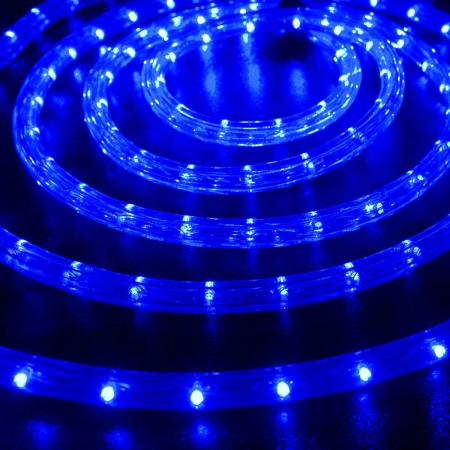Изображение LED-XD-2W-100M-240V Светодиодный дюралайт,2-х проводной, синий,13мм, кратность 2м.  интернет магазин Иватек ivatec.ru