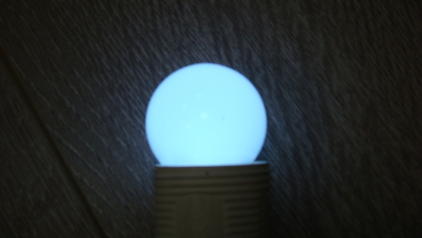LED лампа - шарик с цоколем E27, 40 мм, (5 светодиодов), матовые, синий, G-Q009B LED-Lamp-E27-40-5-B (FS-00001226)