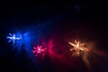 Изображение LED-PL-BA-6-24V, свет. бахрома с насадками кристаллы (объемные) . 6 нас., 2 RGB, растояние 30 см, 0,72W, с трансформатором (6 шт/кор)  интернет магазин Иватек ivatec.ru