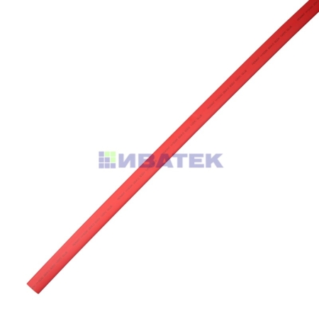 Изображение Термоусаживаемая трубка клеевая REXANT 24,0/8,0 мм, красная, упаковка 5 шт. по 1 м  интернет магазин Иватек ivatec.ru