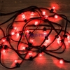 Изображение Гирлянда LED Galaxy Bulb String 10м, черный каучук, 30 ламп*6 LED красные, влагостойкая IP54  интернет магазин Иватек ivatec.ru