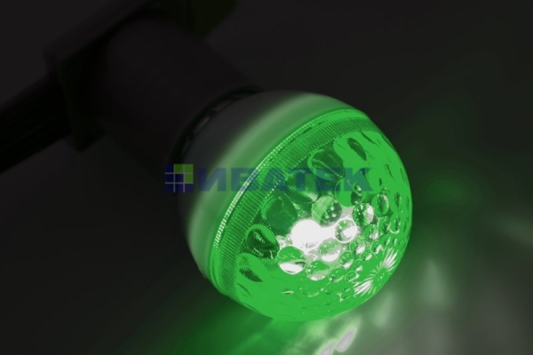 Лампа-строб для новогодней гирлянды "Белт-лайт"  E27, D50mm,  Зеленая  Neon-Night