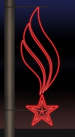 Изображение Консоль звезда и пламя, RL-KN-9-1-R  интернет магазин Иватек ivatec.ru