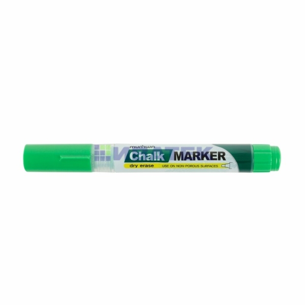 Маркер меловой MunHwa ?Chalk Marker? 3 мм, зеленый, спиртовая основа  уп 24шт