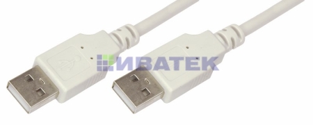 Изображение Кабель USB (шт. USB A - шт. USB A) 3 метра, серый REXANT  интернет магазин Иватек ivatec.ru