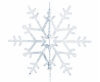 Изображение Елочная фигура "Снежинка резная 3D", 61 см, цвет серебряный, упаковка 6 шт  интернет магазин Иватек ivatec.ru
