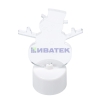 Изображение Фигура светодиодная на подставке "Снеговик в шляпе 2D", RGB  интернет магазин Иватек ivatec.ru