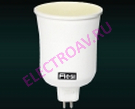 Изображение Энергосберегающая лампа Flesi MR16  9W 220V GU5,3 2700K 75x50 GU9W5.3 (100шт/кор)  интернет магазин Иватек ivatec.ru