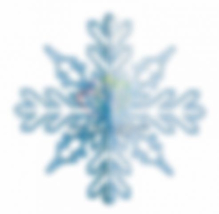 Изображение Елочная фигура "Снежинка ажурная 3D", 23 см, цвет синий(24 шт в упак)  интернет магазин Иватек ivatec.ru