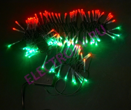 Изображение LED-XW-120-5M-C-240V Cветодиодная гирлянда (красно-зеленая), 30шт./кор.  интернет магазин Иватек ivatec.ru