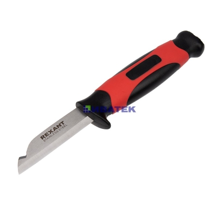 Изображение Нож монтажника с чехлом лезвие 67 мм Rexant  интернет магазин Иватек ivatec.ru