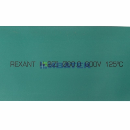 Изображение Термоусаживаемая трубка REXANT 60,0/30,0 мм, зеленая, упаковка 10 шт. по 1 м  интернет магазин Иватек ivatec.ru