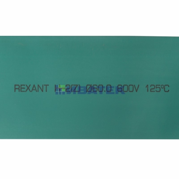 Термоусаживаемая трубка REXANT 60,0/30,0 мм, зеленая, упаковка 10 шт. по 1 м