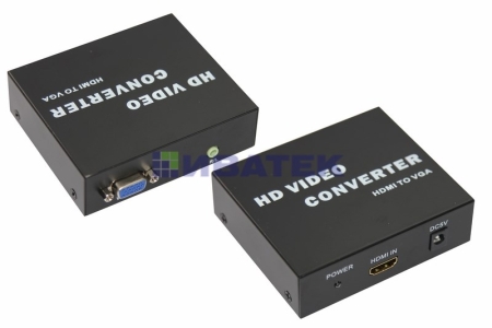 Изображение Конвертер HDMI на VGA + Стерео 3,5 мм, металл  REXANT  интернет магазин Иватек ivatec.ru