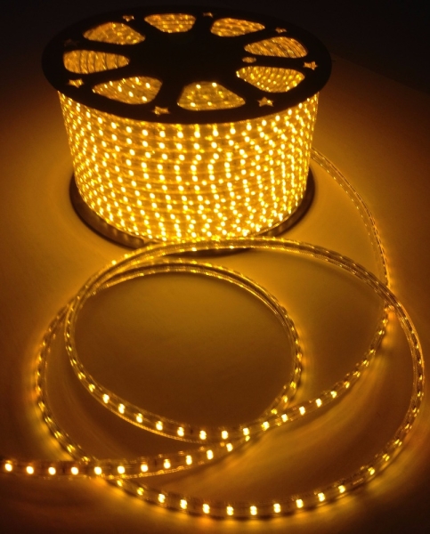 LED-DL-2W-100M-1M-12V-Y Дюралайт LED  фиксинг, желтый,13мм, 12 Вольт, , м (FS-00-00001894)