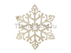 Изображение Елочная фигура "Снежинка "Снегурочка", 81 см, цвет золотой  интернет магазин Иватек ivatec.ru
