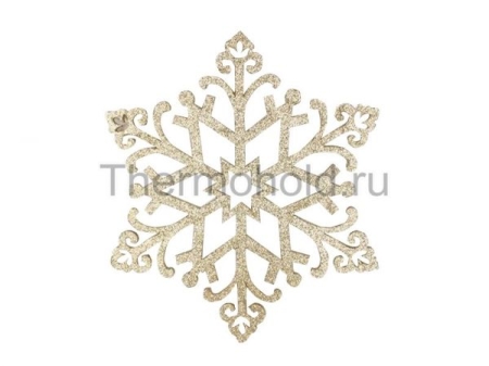 Изображение Елочная фигура "Снежинка "Снегурочка", 81 см, цвет золотой  интернет магазин Иватек ivatec.ru