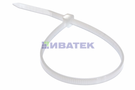 Изображение Хомут-стяжка кабельная нейлоновая REXANT 200 x3,6мм, белая, упаковка 100 шт.  интернет магазин Иватек ivatec.ru