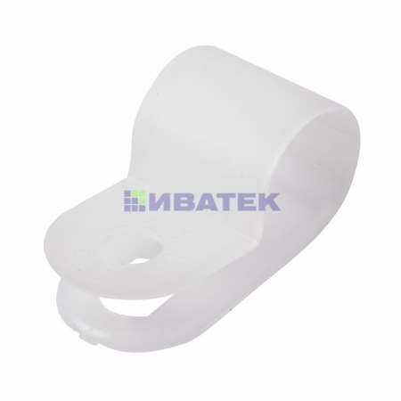 Изображение Кабельная скоба под винт REXANT 9 мм, белая, упаковка 50 шт.  интернет магазин Иватек ivatec.ru