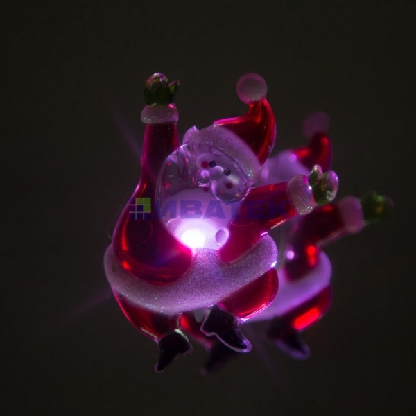 Фигура светодиодная на присоске "Дед Мороз", RGB