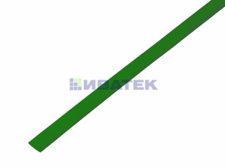 Изображение Термоусаживаемая трубка REXANT 5,0/2,5 мм, зеленая, упаковка 50 шт. по 1 м  интернет магазин Иватек ivatec.ru