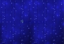 Изображение Гирлянда новогодняя "Светодиодный Дождь" 2х1,5м, постоянное свечение, Белый провод, 220В, диоды Сини  интернет магазин Иватек ivatec.ru
