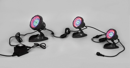 Изображение SP2710 Светодиодный светильник, D111*H135, 5.4W AC12V RGB IP68  интернет магазин Иватек ivatec.ru