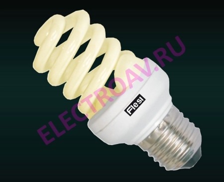 Изображение Энергосберегающая лампа Flesi Spiral 20W Full New 220V E27 2700K  103x45 I68SS0202700E27  (в коробке 50 шт.)  интернет магазин Иватек ivatec.ru