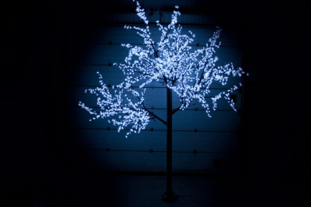 Изображение Светодиодное дерево вишня H:3,6m D3,0 м., 222W, белое, 24V/220V  LED-CBL-3.6-2688 White (FS-001143)  интернет магазин Иватек ivatec.ru