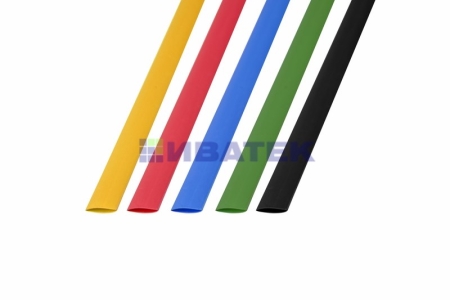 Изображение Термоусаживаемые трубки REXANT 8,0/4,0 мм, набор пять цветов, упаковка 50 шт. по 1 м  интернет магазин Иватек ivatec.ru