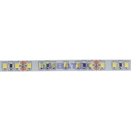 Изображение LED лента 24 В, 8 мм, IP23, SMD 2835, 120 LED/m, Теплый Белый (3000 К)  интернет магазин Иватек ivatec.ru