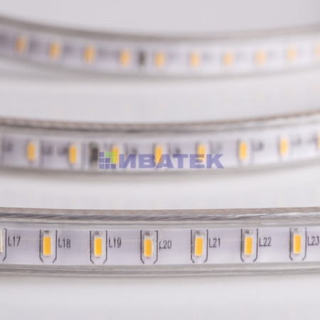 Изображение LED Лента 220В, 6.5x13мм, IP67, SMD 5730, 60 LED/м, Белый, 100м(упак 100м)  интернет магазин Иватек ivatec.ru