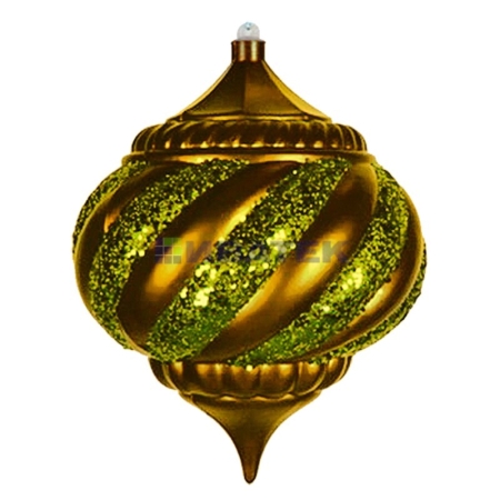 Изображение Елочная фигура "Лампа", 25 см, цвет золотой  интернет магазин Иватек ivatec.ru
