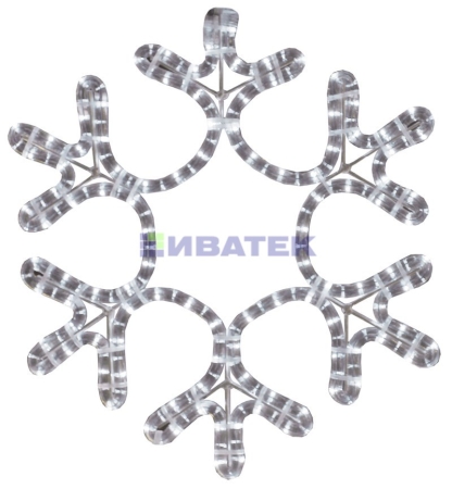 Изображение Фигура "Снежинка", цвет теплый белый, размер 30х28см  интернет магазин Иватек ivatec.ru