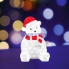 Изображение Акриловая светодиодная фигура "Медвежонок в красном колпаке" 56 см, 200 светодиодов, IP 44, понижающ  интернет магазин Иватек ivatec.ru