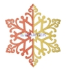 Изображение Елочная фигура "Снежинка сказочная"  40 см, цвет красный/золотой, упаковка 6 шт  интернет магазин Иватек ivatec.ru