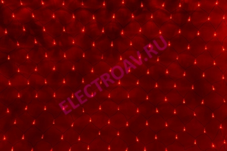 Изображение LED-XG-504-C-230V Световая сетка с контр.3.0*1.0м, 504 светодиода (красн. с черн. проводом)  интернет магазин Иватек ivatec.ru