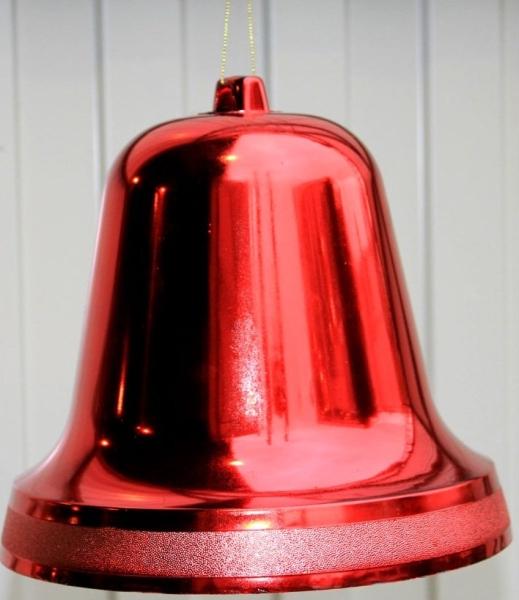 Колокольчик глянцевый, высота 150 мм (цвет красный)
