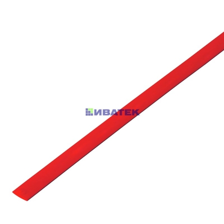 Изображение Термоусадочная трубка 12/6,0 мм, красная, упаковка 50 шт. по 1 м PROconnect  интернет магазин Иватек ivatec.ru