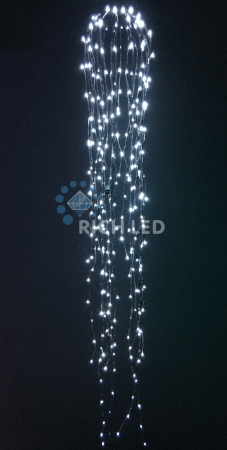 Изображение LED дреды 1,5м белый постоянное свечение 288LED 24В черный провод IP54, цвет: белый, провод: черный  интернет магазин Иватек ivatec.ru