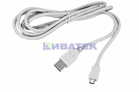 Изображение Кабель USB (шт. micro USB - шт. USB A) 3 метра, серый REXANT  интернет магазин Иватек ivatec.ru