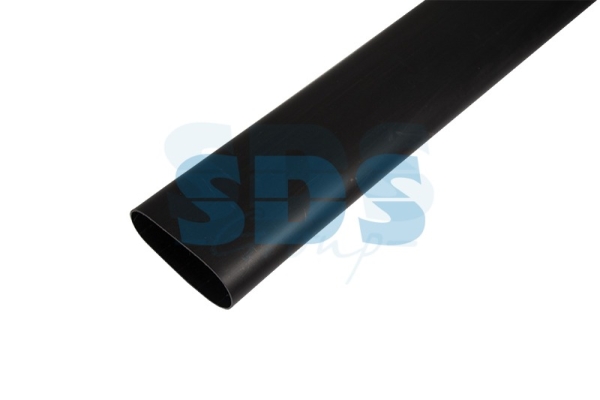 Термоусаживаемая трубка клеевая REXANT 130,0/22,0 мм, (6:1) черная, упаковка 1 м