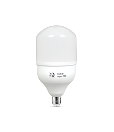 Изображение Лампа светодиодная LED-HP-PRO 50Вт 230В  Е27 с адаптером E40 6500К 4500Лм ASD  интернет магазин Иватек ivatec.ru