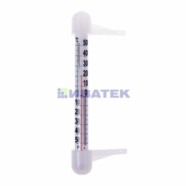 Термометр оконный (Ø 18 мм) полистирольная шкала крепление "на гвоздик" REXANT